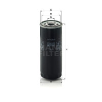 Фильтр масляный MANN-FILTER W 735/2